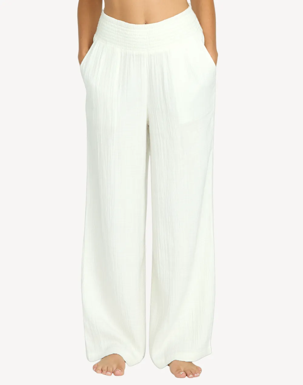 New Waves Gauzy Elastic Pants