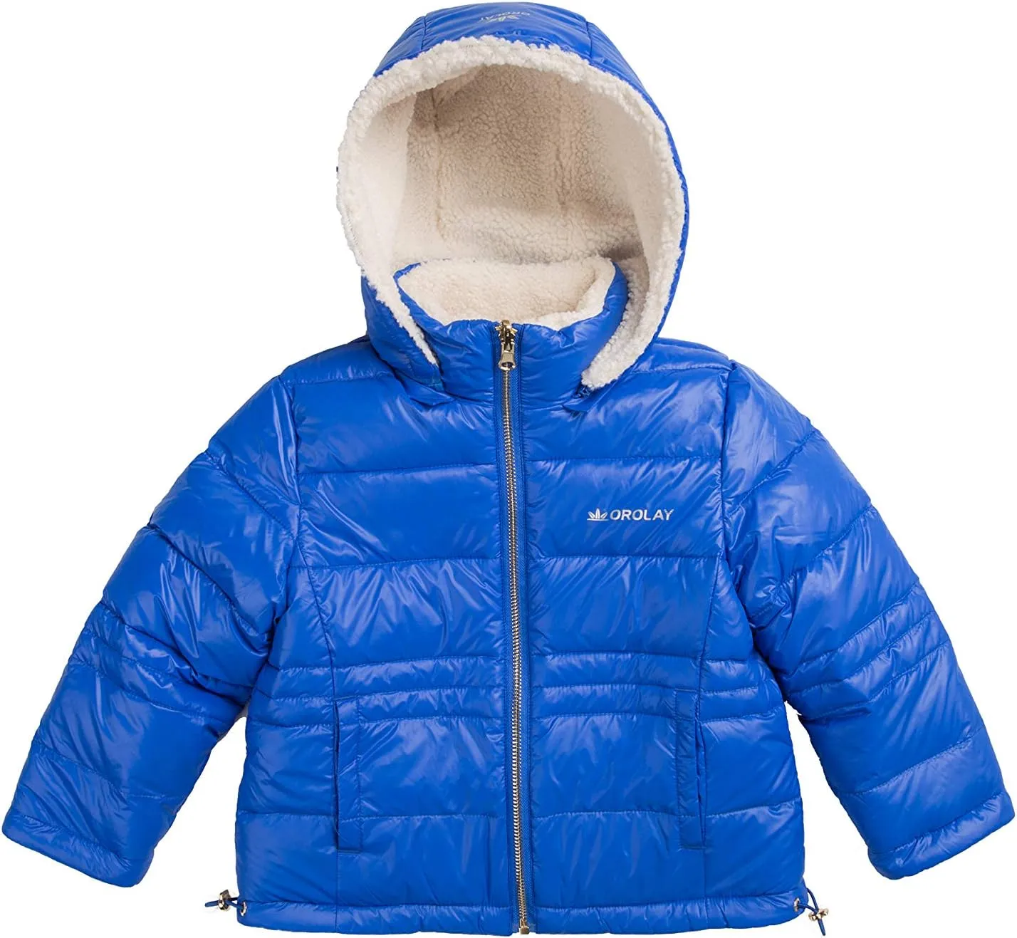 Orolay Boy's Reversible Fleece Down Jacket Warm Winter Coat Hooded Puffer Jacket