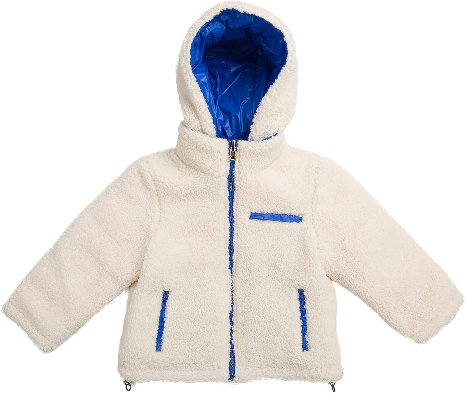 Orolay Boy's Reversible Fleece Down Jacket Warm Winter Coat Hooded Puffer Jacket