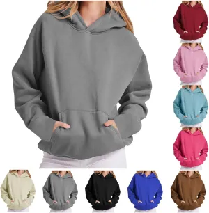 Oversized Hoodies for Women 2024 Fleece Sweatshirts Long Sleeve Sweaters Pullover Fall Fashion Outfits