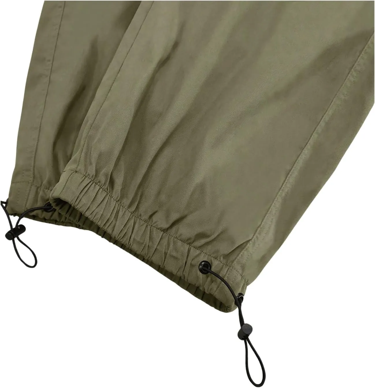 OYOANGLE Men's Cargo Pants Elastic Waist Flap Pockets Hip Hop Baggy Harem Pants