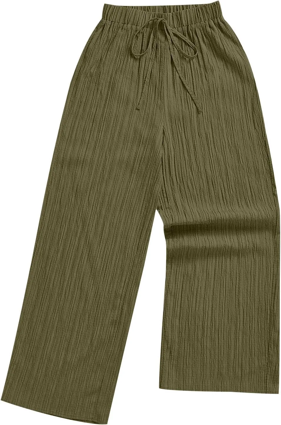 Pants for Womens Casual Elastic Waist Loose Fit Wide Leg Long Pant Summer Fashion Elastic Waist Sports Trousers
