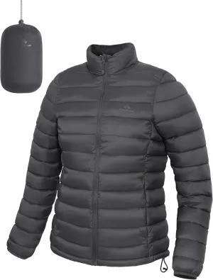 Pioneer Camp Women's Packable Puffer Jacket Winter Lightweight Quilted Coat Water-Repellent Insulated Thermal Warm Outerwear