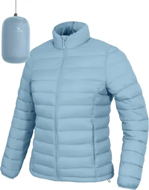 Pioneer Camp Women's Packable Puffer Jacket Winter Lightweight Quilted Coat Water-Repellent Insulated Thermal Warm Outerwear