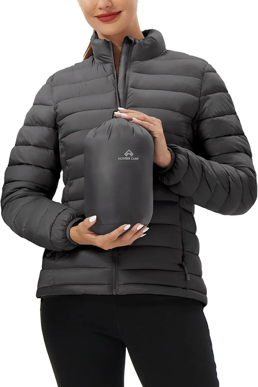 Pioneer Camp Women's Packable Puffer Jacket Winter Lightweight Quilted Coat Water-Repellent Insulated Thermal Warm Outerwear