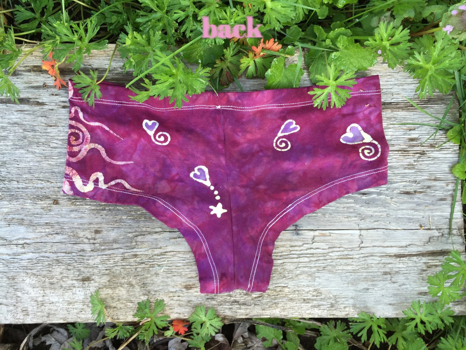 Pomegranate Crush Batik Booty Shorts