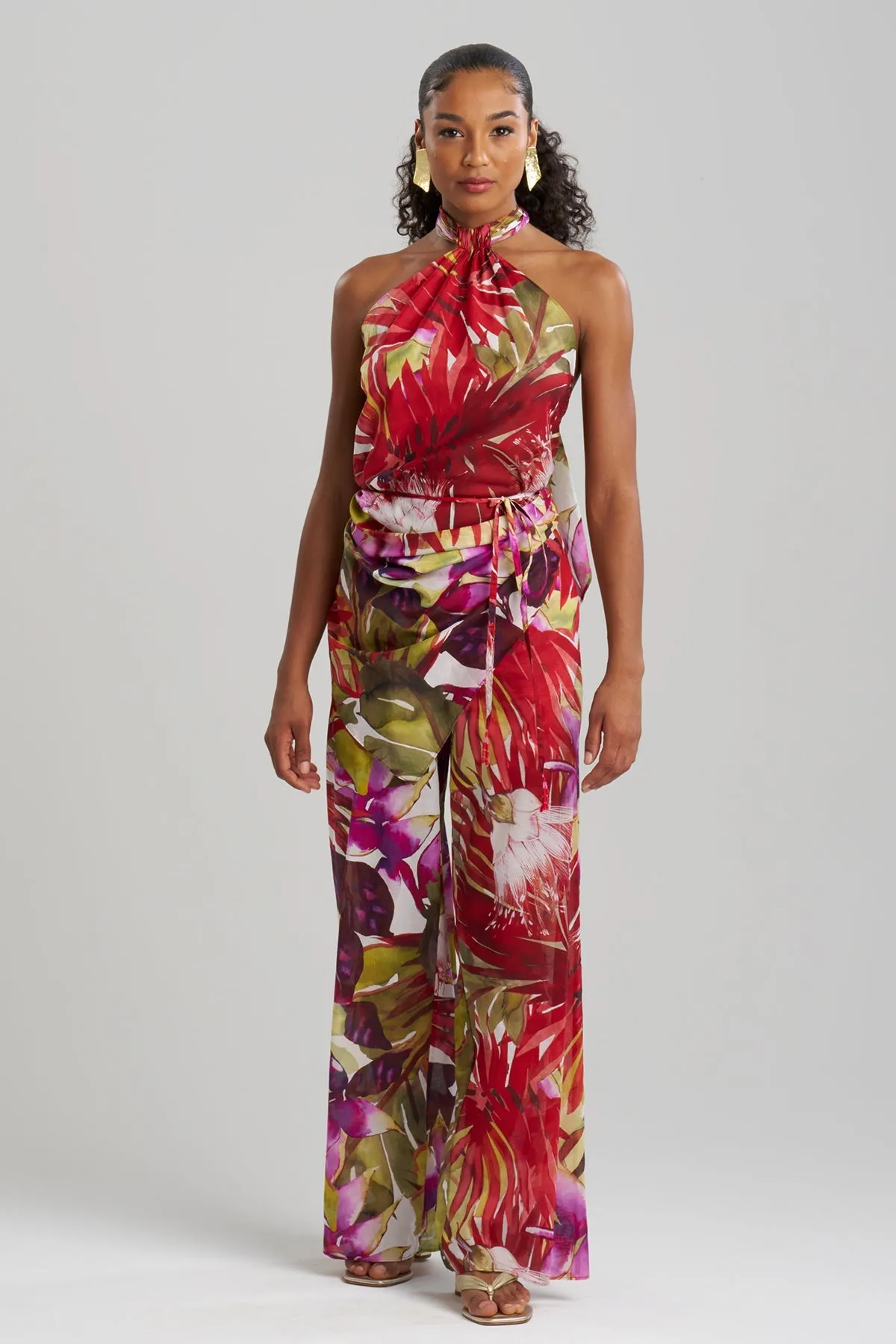 Rainforest Cotton Scarf Top