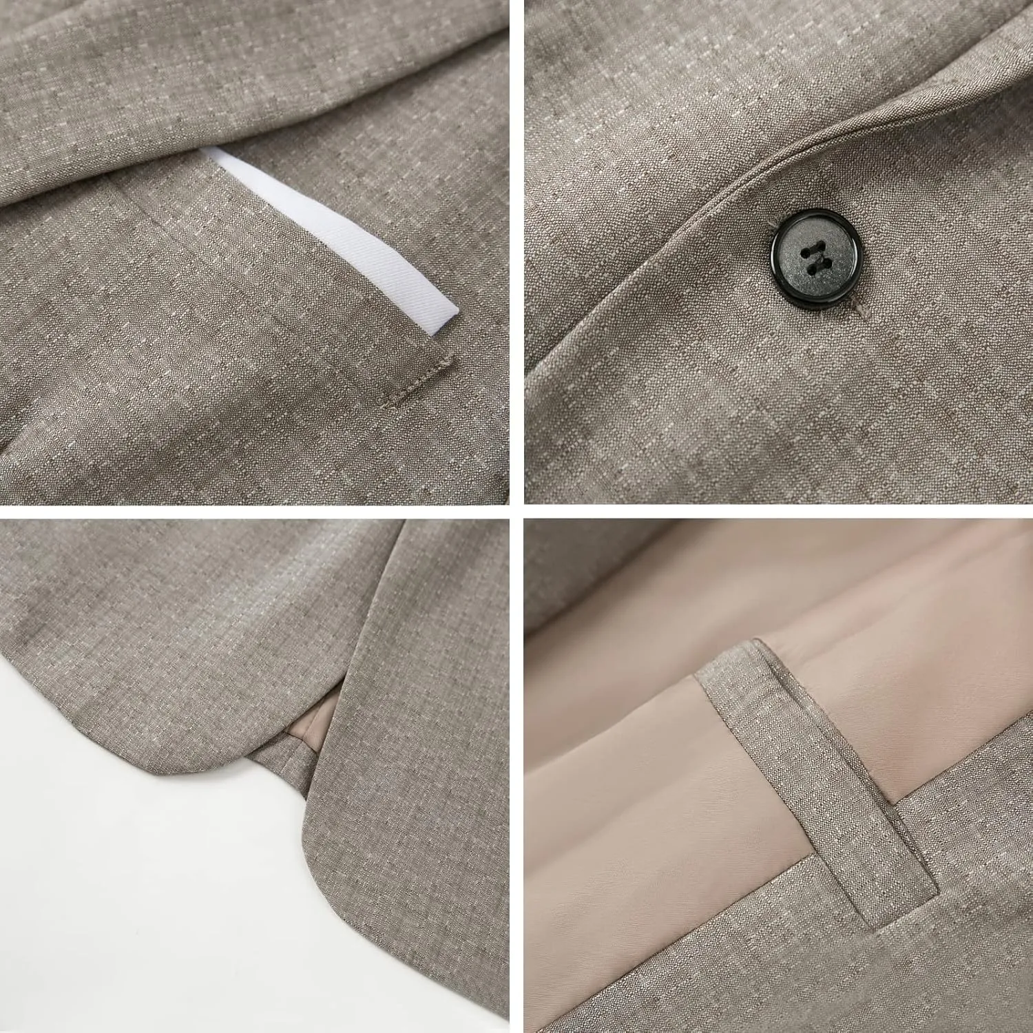 RONGKAI Mens Sports Coats Blazer Casual for Men Slim Fit One Button Lightweight Suit Jackets