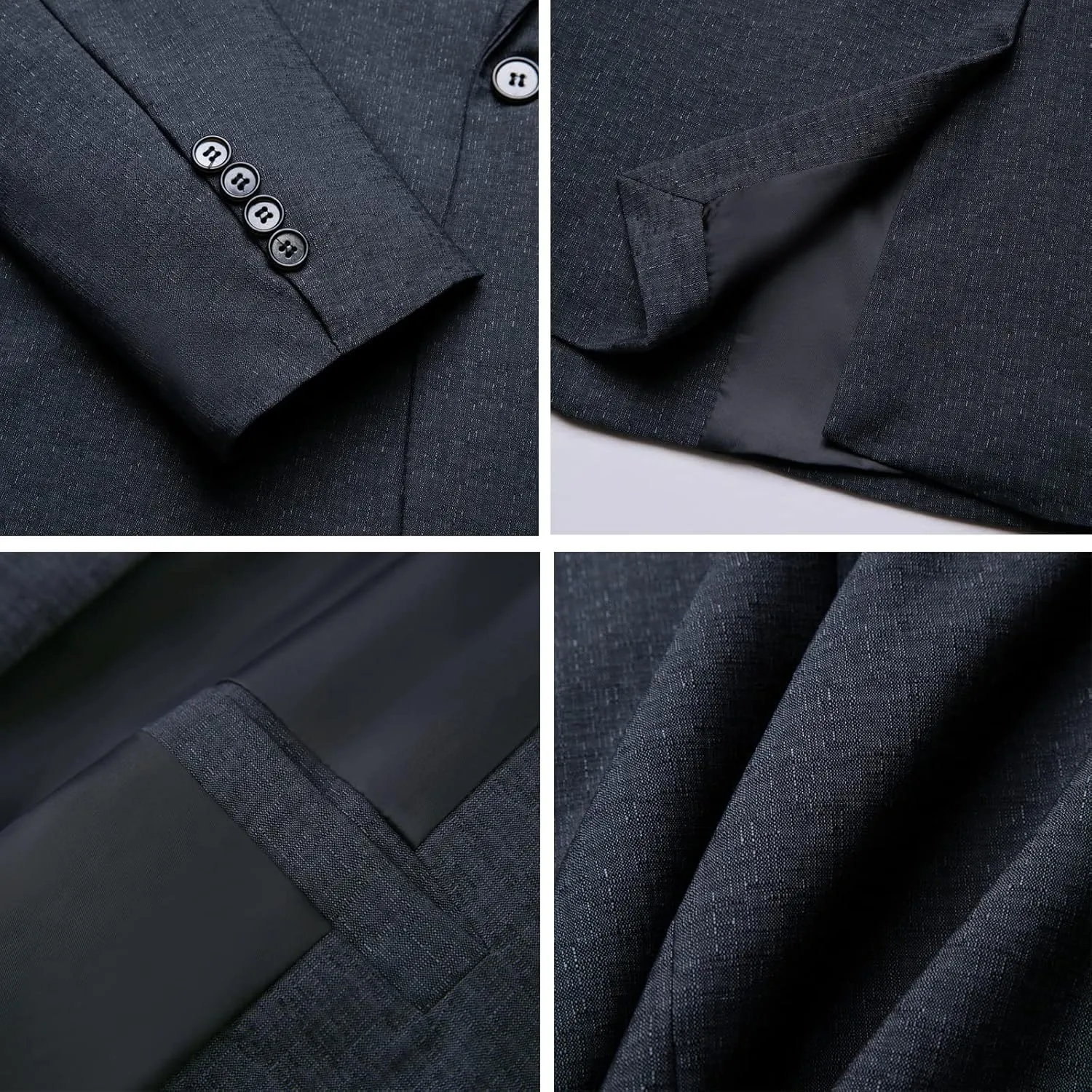 RONGKAI Mens Sports Coats Blazer Casual for Men Slim Fit One Button Lightweight Suit Jackets