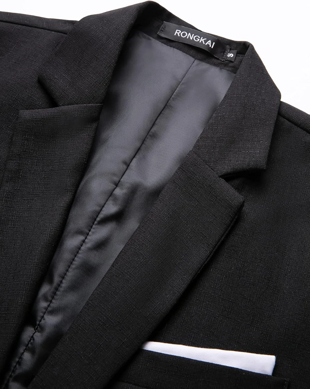 RONGKAI Mens Sports Coats Blazer Casual for Men Slim Fit One Button Lightweight Suit Jackets