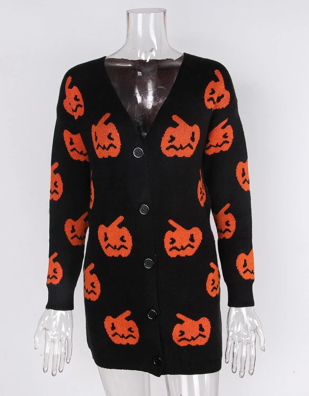 shermie Women's Button Down Cardigan Sweaters Long Sleeve Loose Casual Knit Pattern Outwear Cardigan