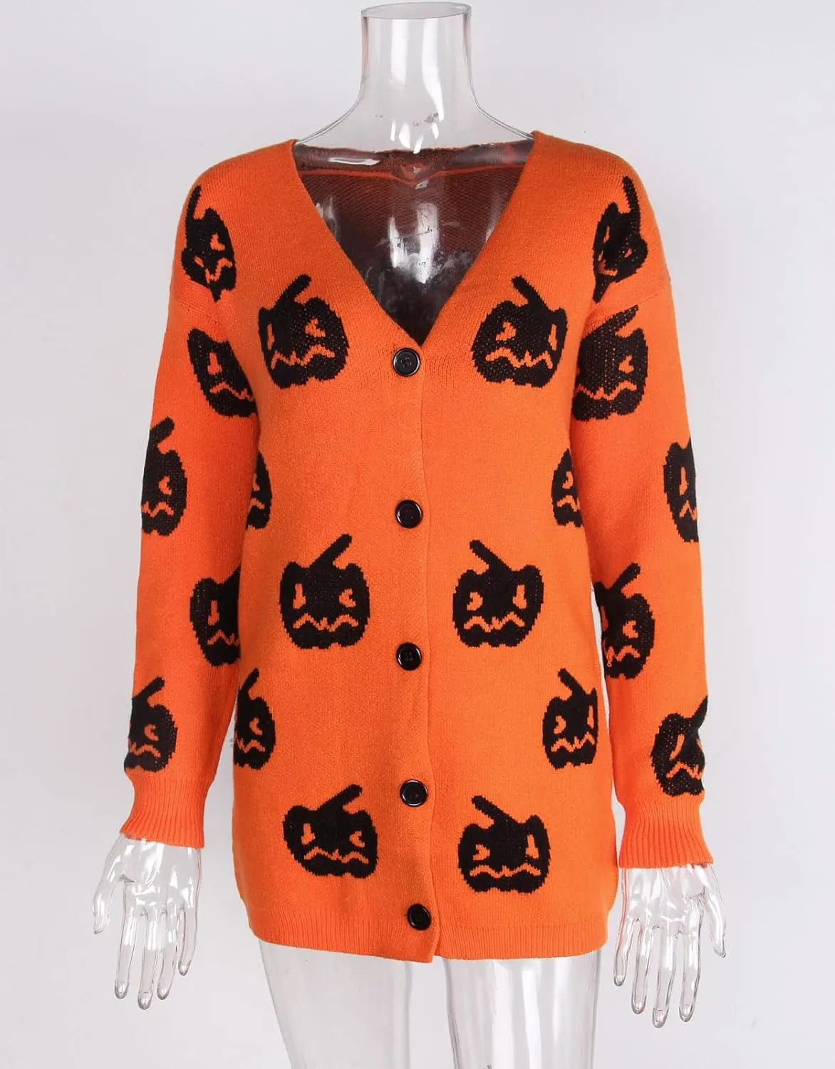 shermie Women's Button Down Cardigan Sweaters Long Sleeve Loose Casual Knit Pattern Outwear Cardigan