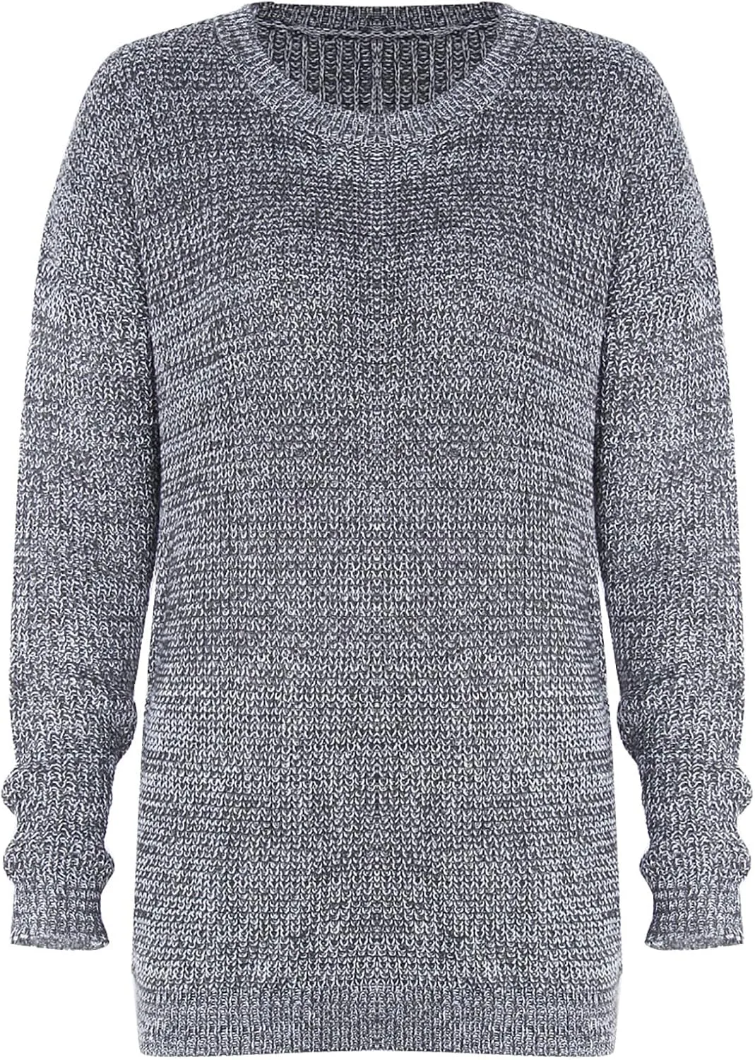 shermie Women's Cute Heart Pattern Elbow Patchwork Knitted Sweaters Long Sleeve Crew Neck Casual Pullover
