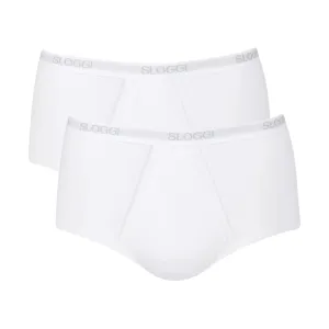 Sloggi Men Basic Fly Front Maxi 2 Pack - White