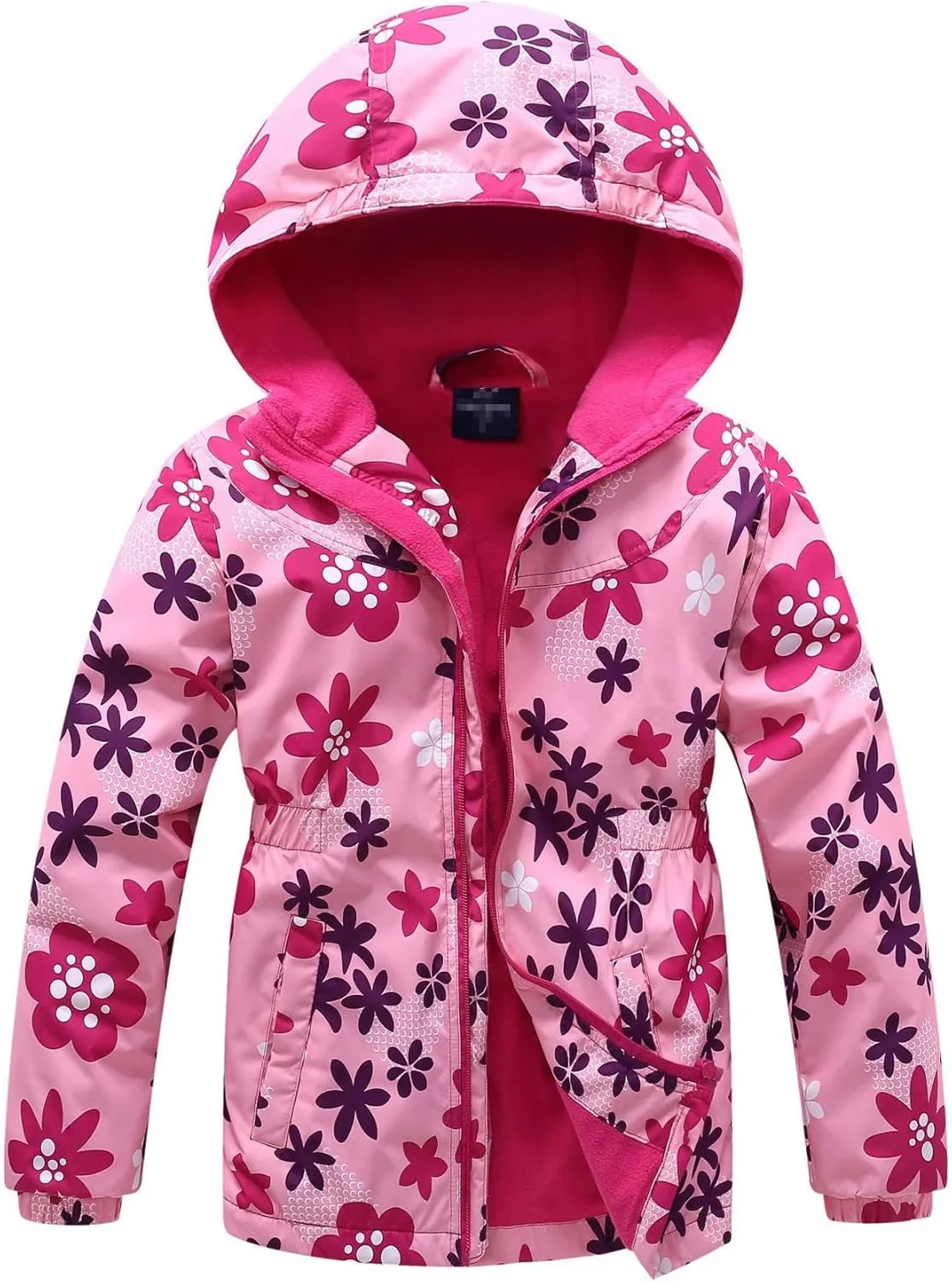 Sport Specific Clothing Hooded Girls Windproof Jacket Hiking Outdoor Recreation Coats Zip Up Kids Trench Outerwear