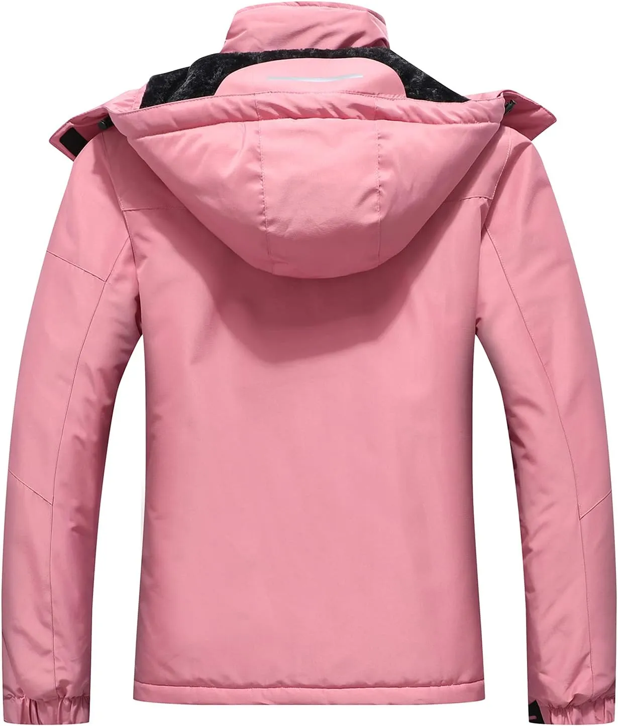 SUOKENI Women's Waterproof Warm Winter Snow Coat Hooded Raincoat Ski Snowboarding Jacket