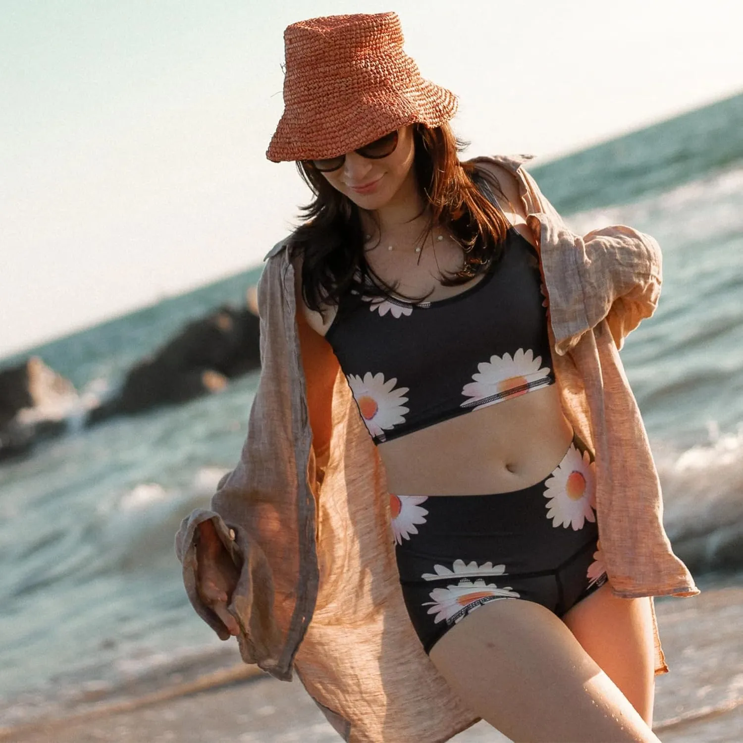teeki Tank Tops for Women, USA Made from Sustainable Eco Luxury Fabric, Lightweight, Quick Dry, Bra Top