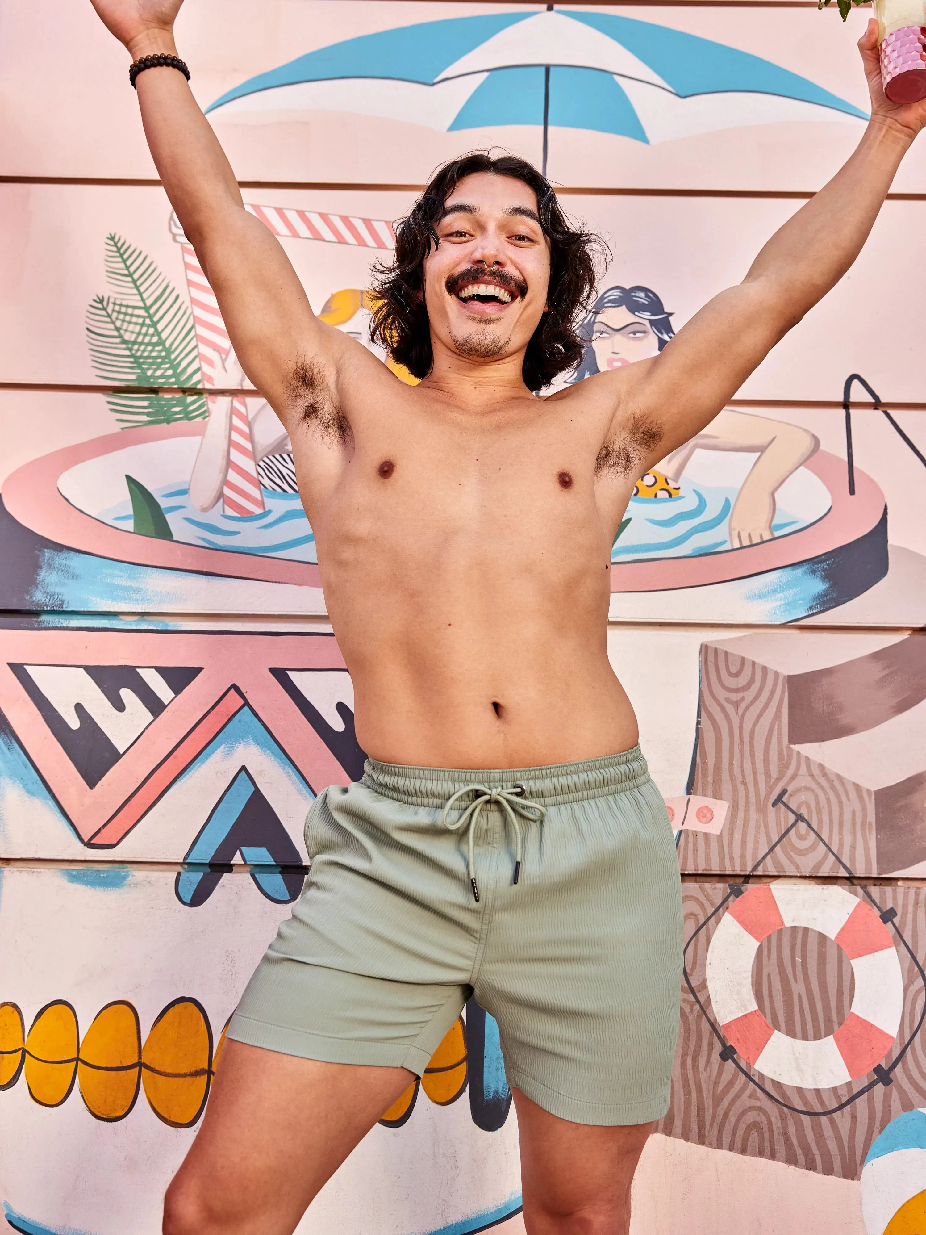 The In Fields 5.5" (Textured Lined Swim)