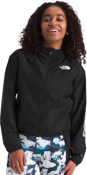 THE NORTH FACE Girls' Never Stop Hooded Windwall Jacket