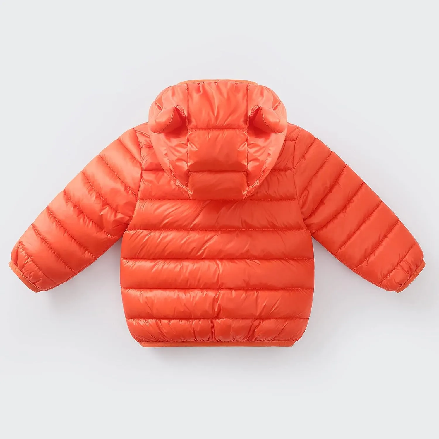 Toddler Baby Boys Girls Puffer Jacket Newborn Warm Cotton Padded Jacket Winter Bear Ears Hooded Coat