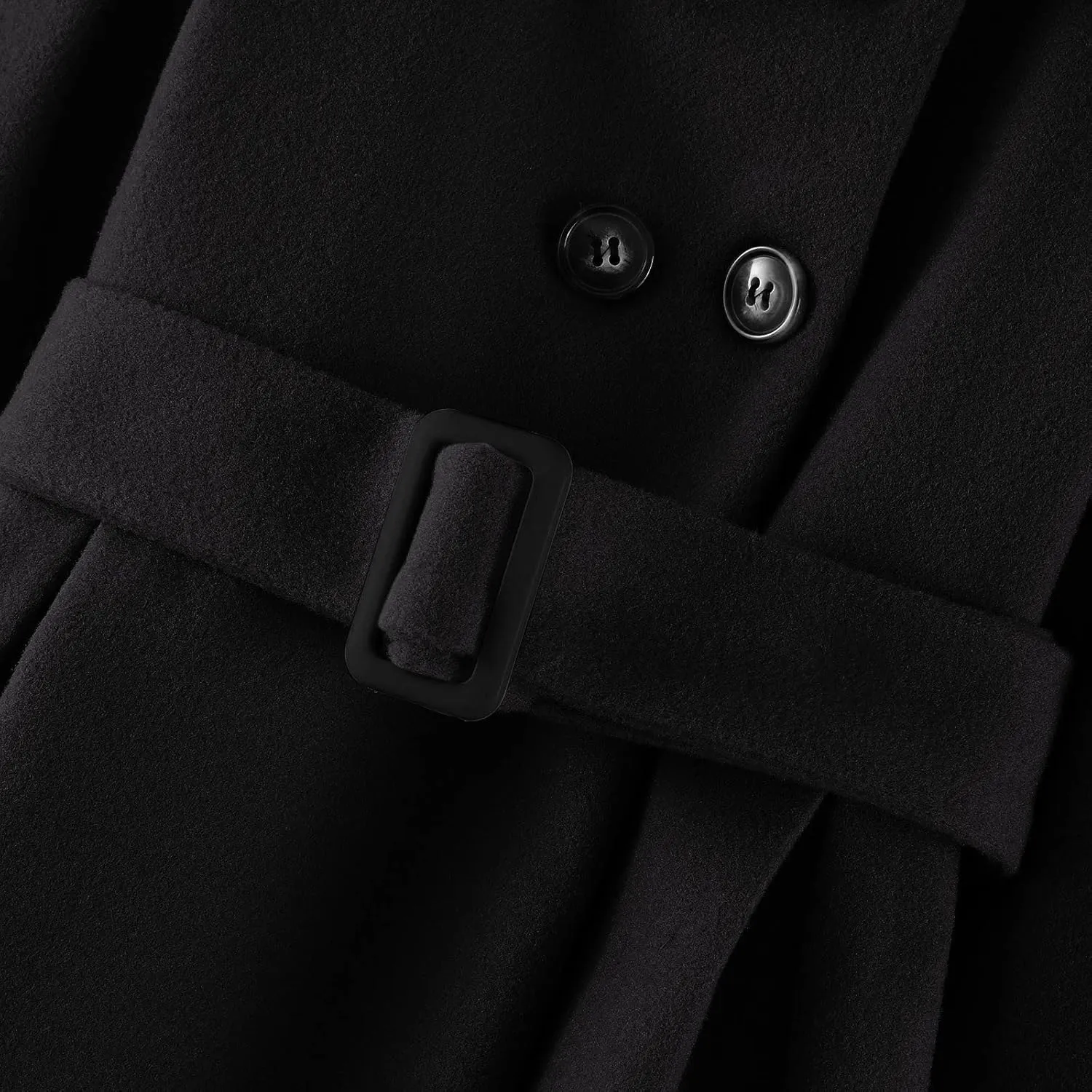 Toddler Baby Girls Classic Wool Blend Coat Winter Double Breasted Trench Coat Outwear Pea Coat Jacket