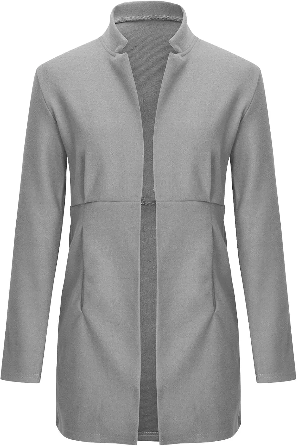 Trench Coats for Women, Elegant Classic Lapel Outerwear Casual Trench Overcoats Windbreaker Jackets with Pockets