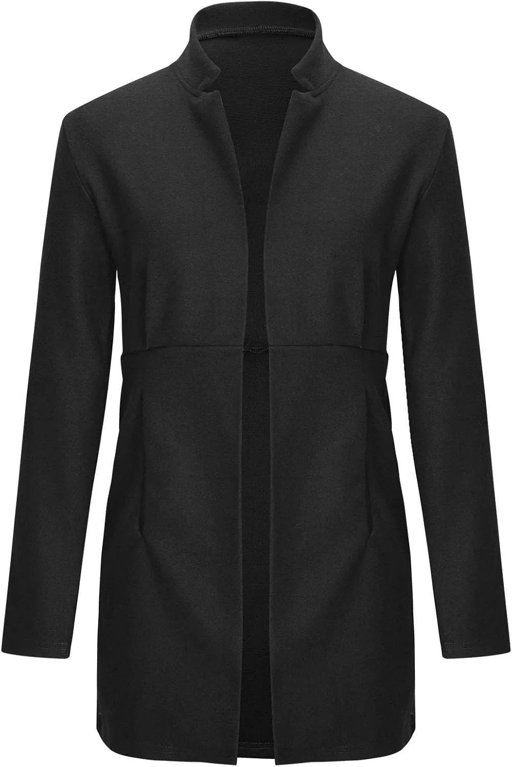 Trench Coats for Women, Elegant Classic Lapel Outerwear Casual Trench Overcoats Windbreaker Jackets with Pockets