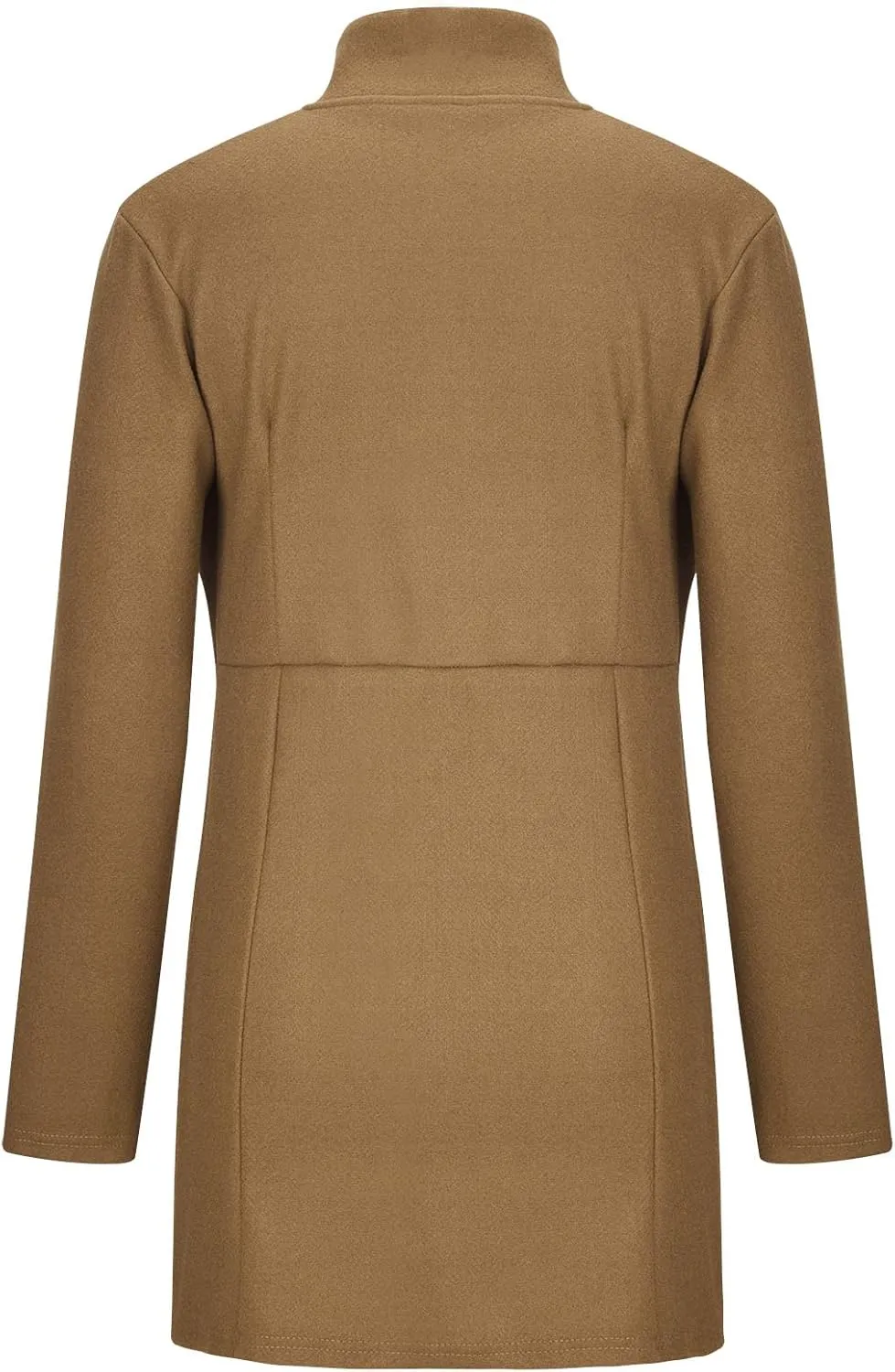 Trench Coats for Women, Elegant Classic Lapel Outerwear Casual Trench Overcoats Windbreaker Jackets with Pockets