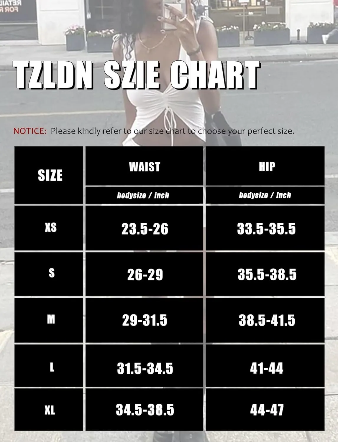 TZLDN Womens Flowy Mini Skirt with Shorts Fairy Y2K Asymmetrical Pirate Skort Trendy Sexy Rave Festival Outfits Going Out