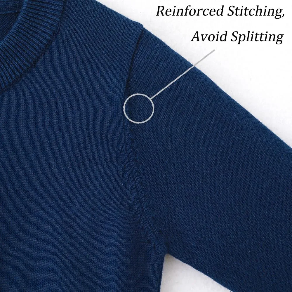 UMELOK Girls' Cardigans Sweater Cotton Button Solid Long Sleeve Knit Sweaters