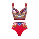 Vaya - Printed Sling Bikini Swimsuit Set
