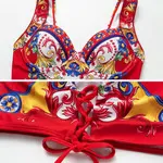 Vaya - Printed Sling Bikini Swimsuit Set