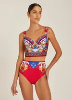 Vaya - Printed Sling Bikini Swimsuit Set