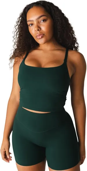 Vitality Cloud II Womens Scoop Tank  Athletic Workout Tank, Medium Compression, Breathable Fabric, Perfect for Yoga and Gym