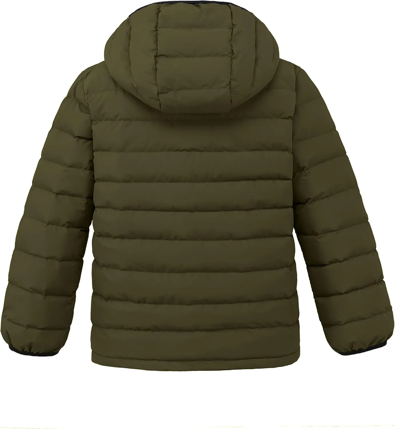 wantdo Boys' Winter Coat Lightweight Puffer Jacket Waterproof Outerwear Hooded