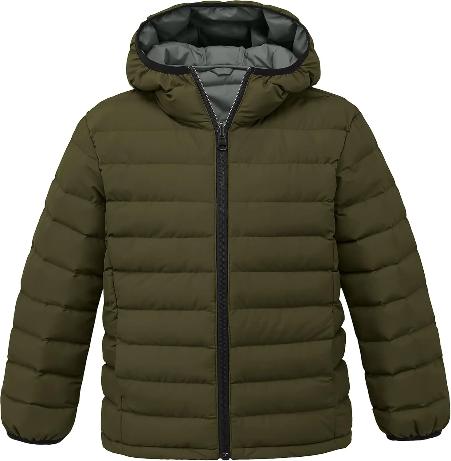 wantdo Boys' Winter Coat Lightweight Puffer Jacket Waterproof Outerwear Hooded