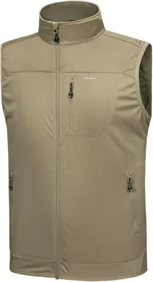 Willit Men's Golf Vest Lightweight Softshell Vest Outerwear Sleeveless Jacket Hiking Runing Causal