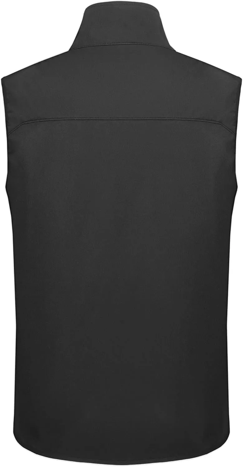 Willit Men's Golf Vest Lightweight Softshell Vest Outerwear Sleeveless Jacket Hiking Runing Causal