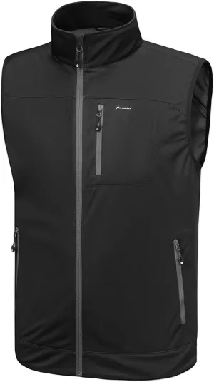 Willit Men's Golf Vest Lightweight Softshell Vest Outerwear Sleeveless Jacket Hiking Runing Causal