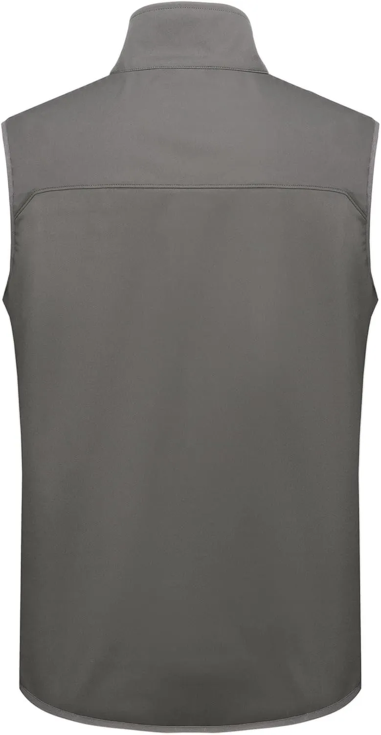 Willit Men's Golf Vest Lightweight Softshell Vest Outerwear Sleeveless Jacket Hiking Runing Causal