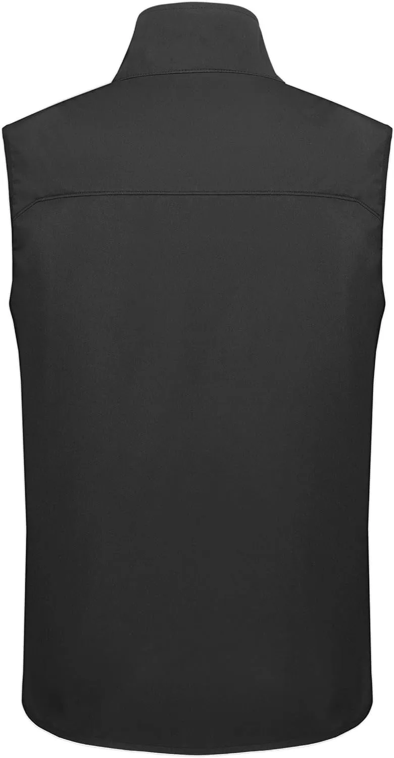 Willit Men's Golf Vest Lightweight Softshell Vest Outerwear Sleeveless Jacket Hiking Runing Causal