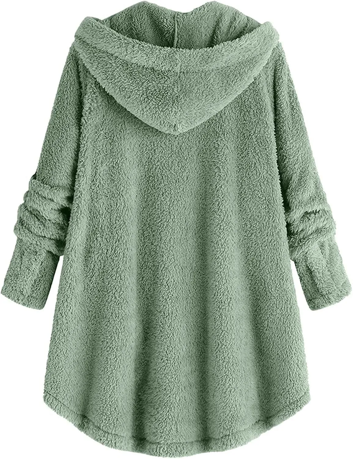 Winter Coats for Women Fuzzy Fleece Pullover Sherpa Sweatshirt Soft Warm Oversized Hoodie Comfy Plus Size Loungewear