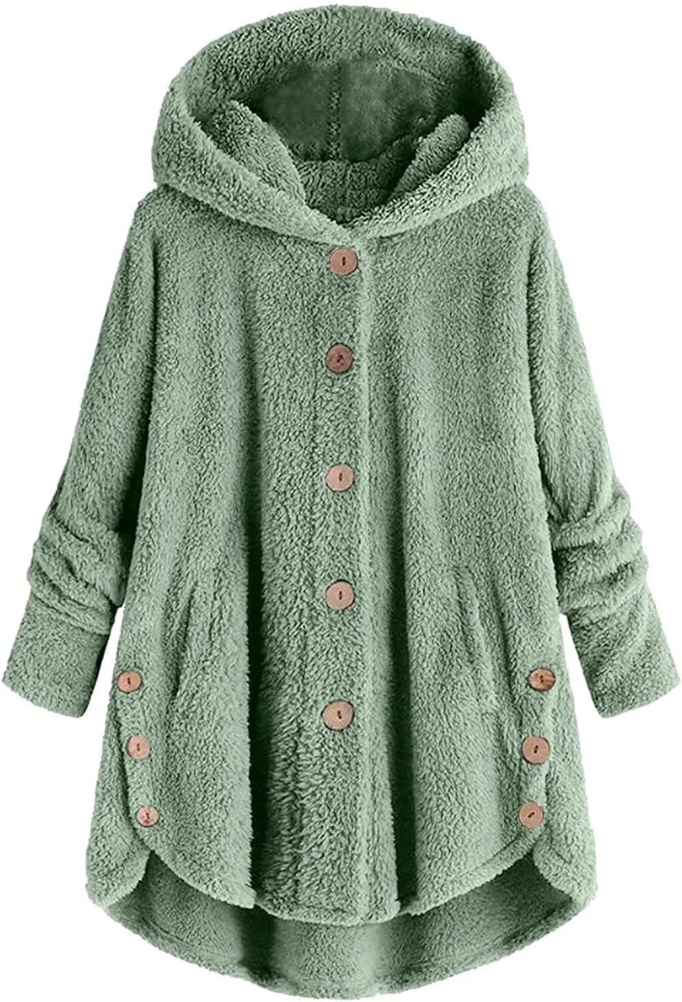 Winter Coats for Women Fuzzy Fleece Pullover Sherpa Sweatshirt Soft Warm Oversized Hoodie Comfy Plus Size Loungewear