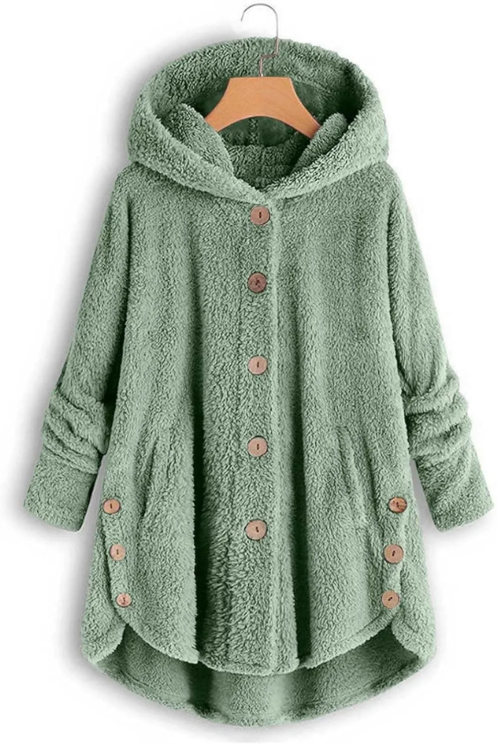 Winter Coats for Women Fuzzy Fleece Pullover Sherpa Sweatshirt Soft Warm Oversized Hoodie Comfy Plus Size Loungewear