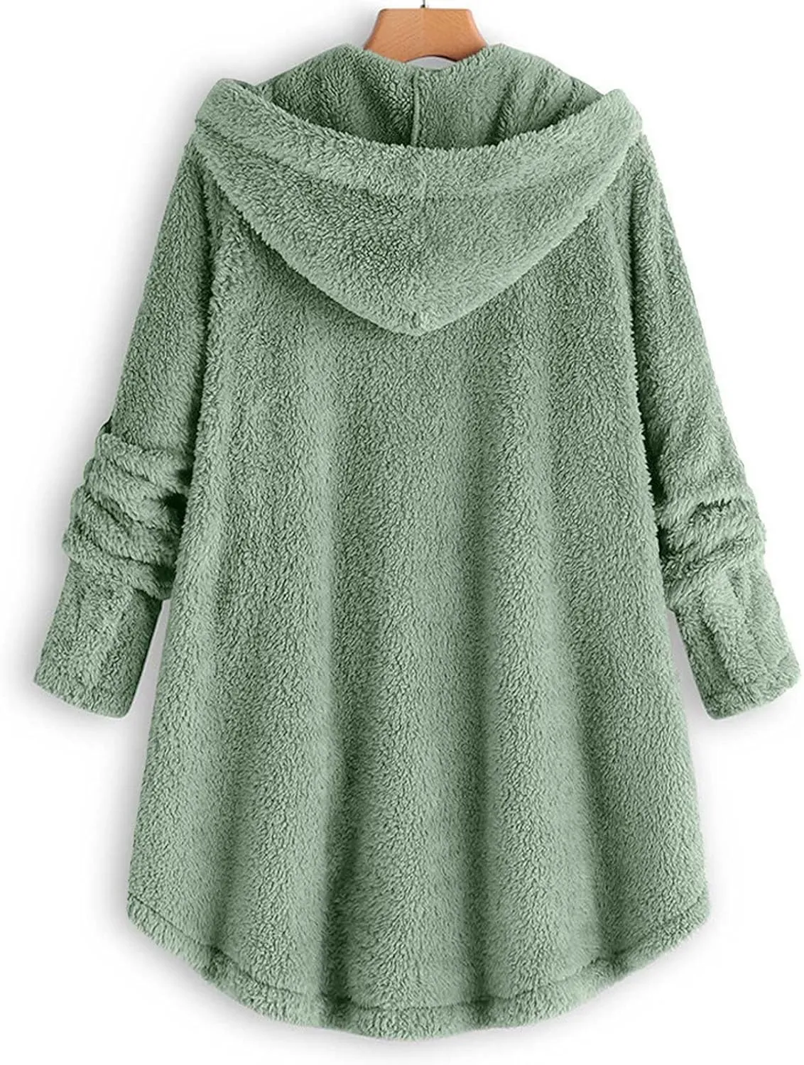 Winter Coats for Women Fuzzy Fleece Pullover Sherpa Sweatshirt Soft Warm Oversized Hoodie Comfy Plus Size Loungewear