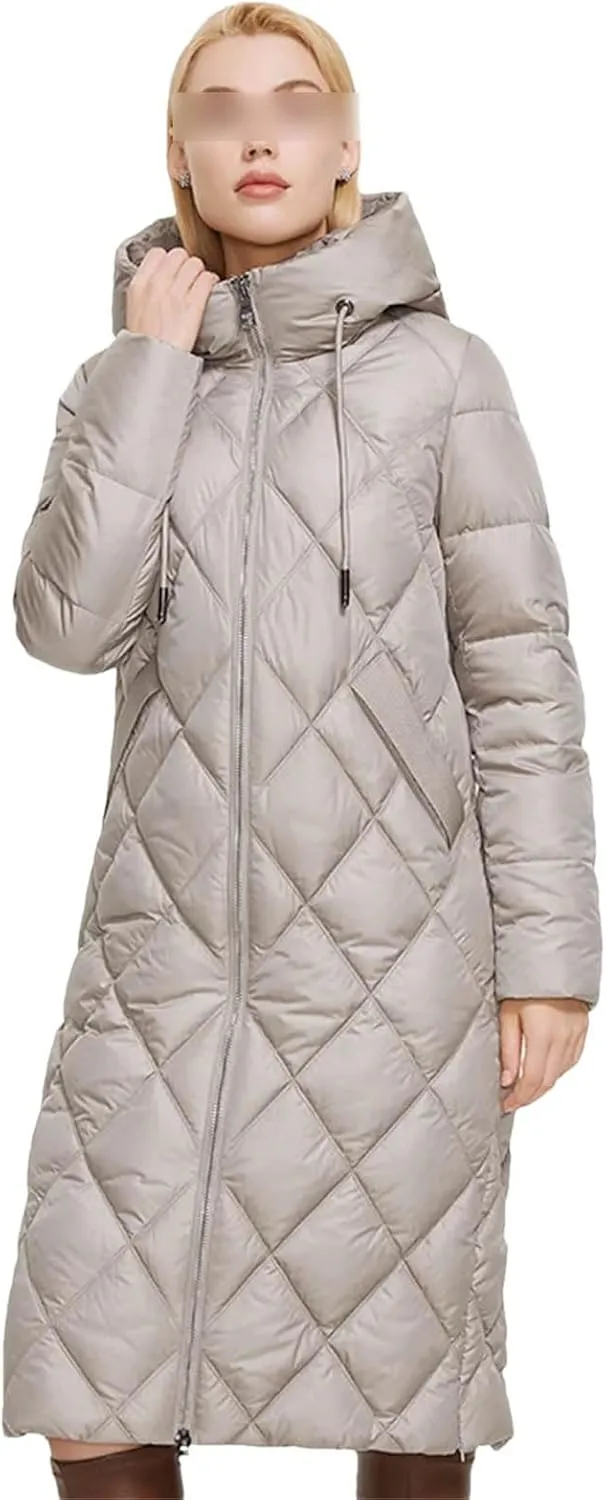 Winter Jacket Lengthened Style Women Padded Parka Thickened Warm Cotton Coat