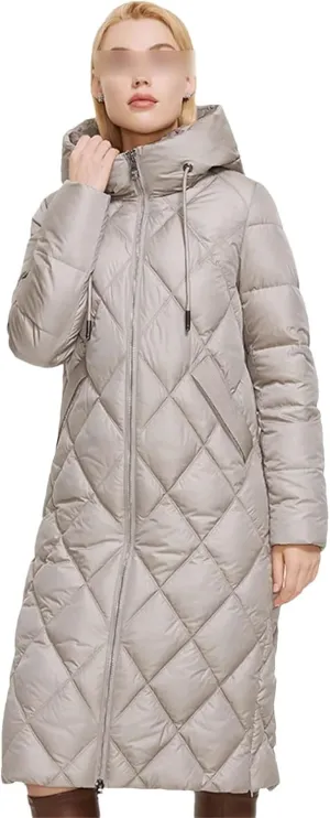 Winter Jacket Lengthened Style Women Padded Parka Thickened Warm Cotton Coat