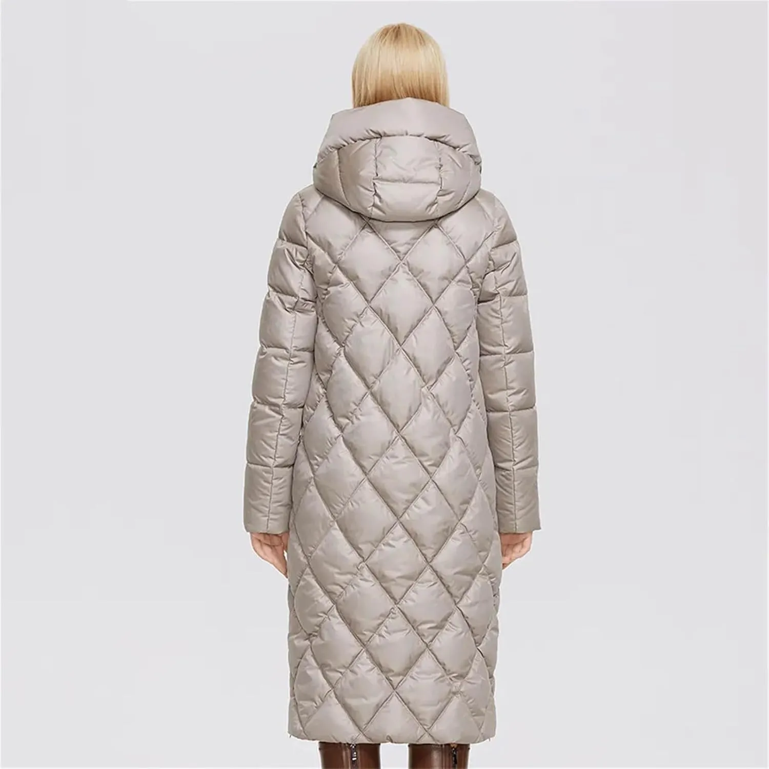 Winter Jacket Lengthened Style Women Padded Parka Thickened Warm Cotton Coat