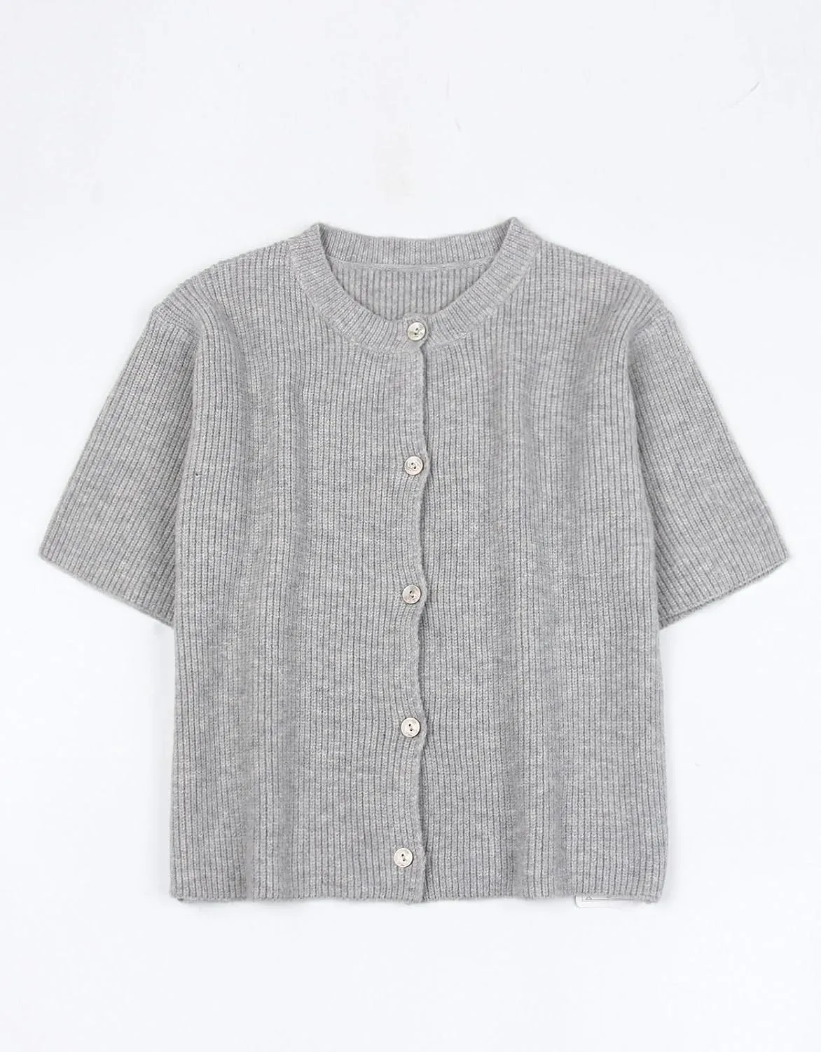 Women's Button Down Y2k Tops Cropped Cardigan Short Sleeve Lightweight Sweater top