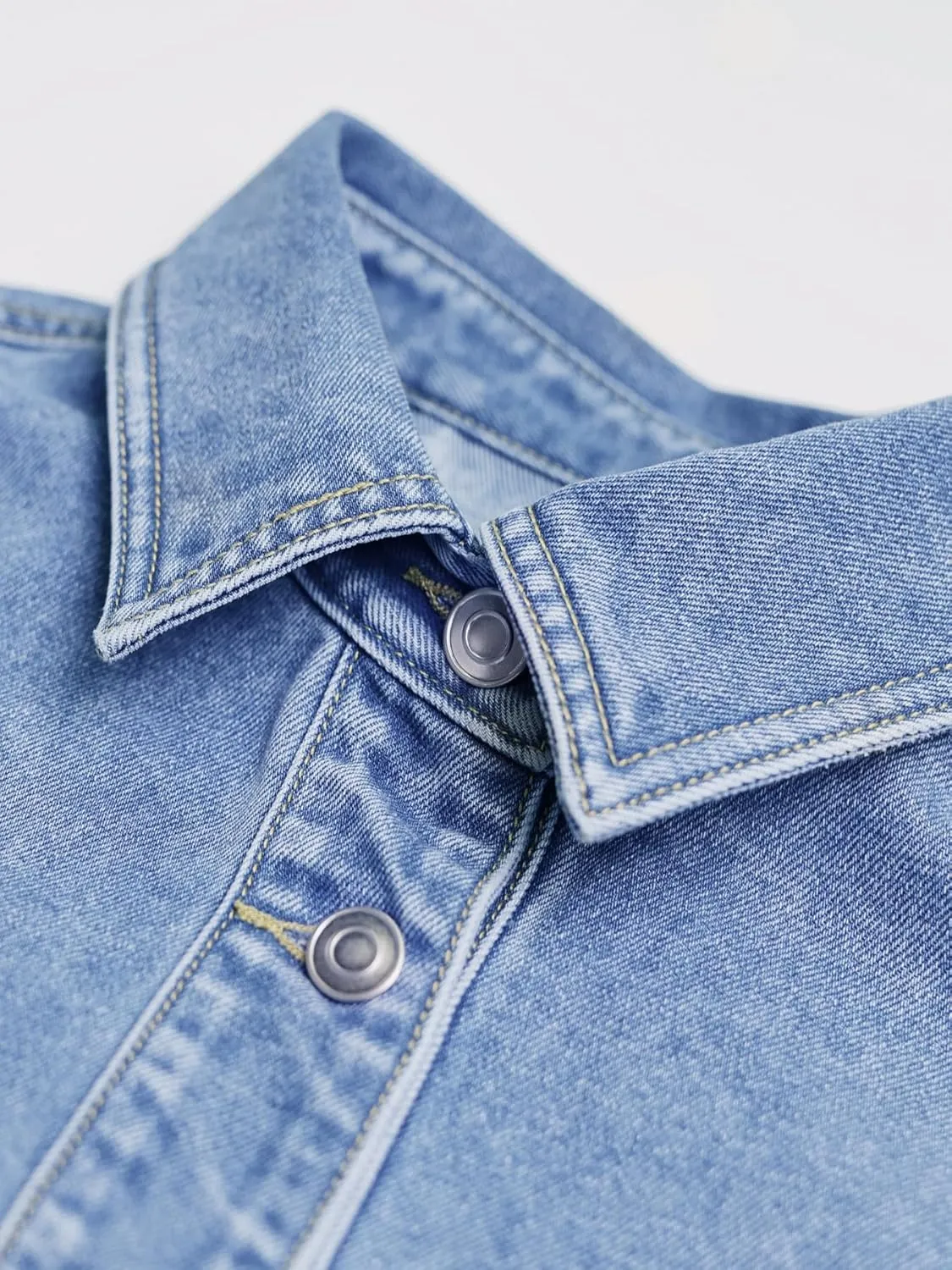 Womens Denim Jacket Wash Jean Jacket Coats With Pockets